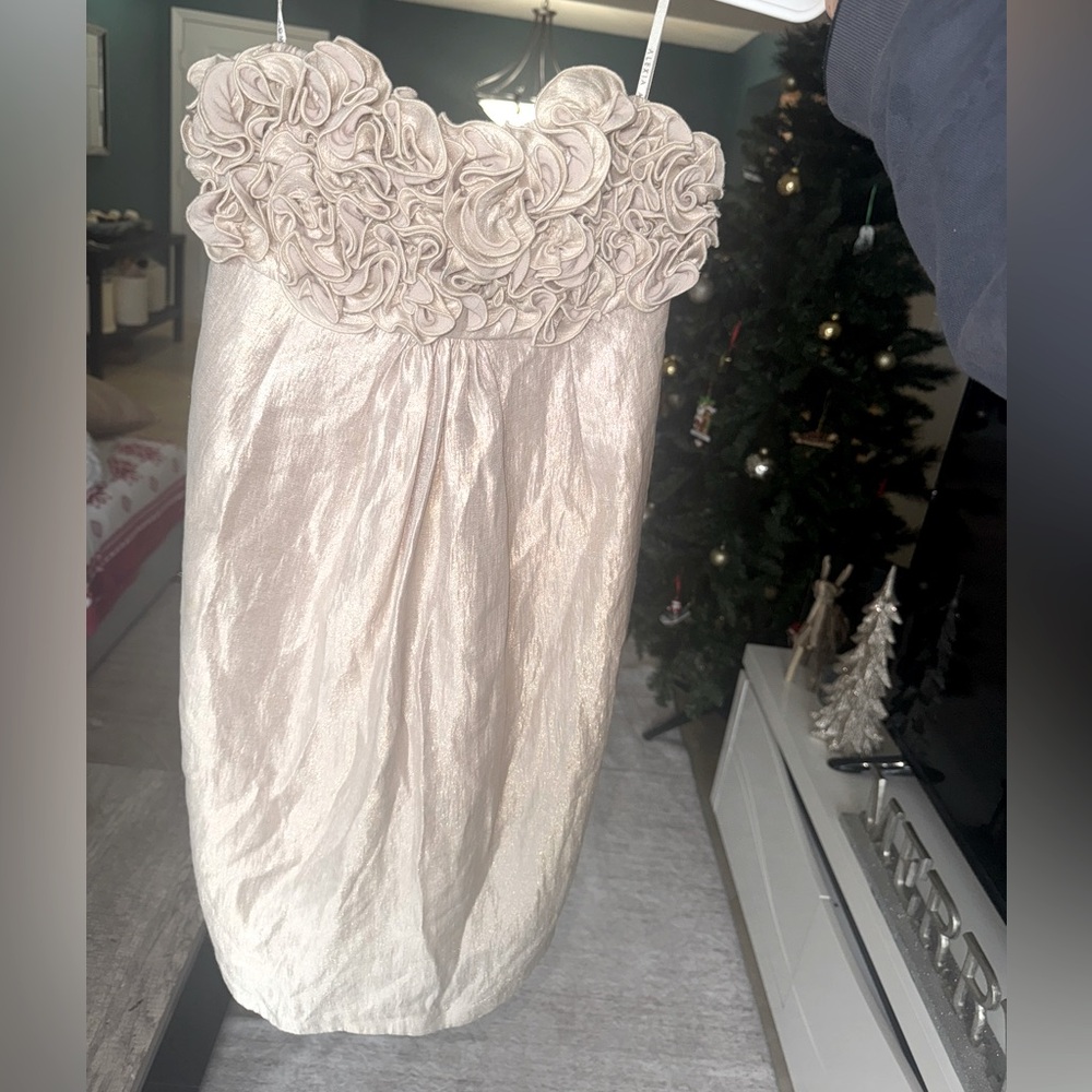 Vintage strapless mini dress